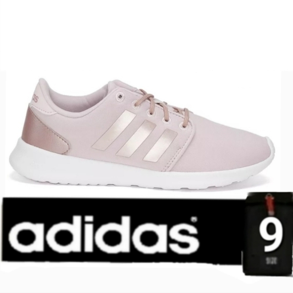 adidas Shoes - Adidas Lavender and Metallic Sneakers, Cloudfoam QT Racer Size 9